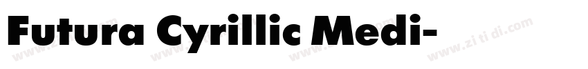 Futura Cyrillic Medi字体转换